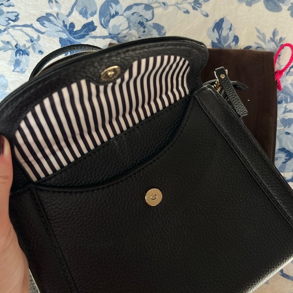 Kate Spade Black Pebbled Leather Crossbody Bag - Picture 6 of 15